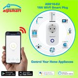 Alpsat AS816EU Wi-Fi Akıllı Priz Soketi Zamanlayıcı 16Amper Beyaz