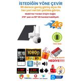 Alpsmart 4G Solar-Güneş Enerjili 4Mp Wifi 4Mm Lens 128Gb Hafıza Gece Görüşlü Dış Ortam Motorize Güvenlik Kamerası As660128gb