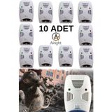 Alright 10Adet Quad Elektronik Hiper Fare Haşere Hamamböceği örümcek kovucu XLF103(Pest Repellent)