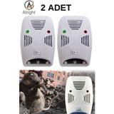Alright 2Adet Quad Elektronik Hiper Fare Haşere Hamamböceği örümcek kovucu XLF103(Pest Repellent)