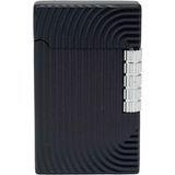 Als Kabartmalı Premium Metal Gazlı Dupont Tarzı Çakmak – Modern Sanat ve Lüksün Buluşması! - Siyah