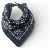 ALS Tasarım Dünyası Siyah Renk Içi Desenli %100 Koton Bandana