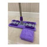 Alsamkapsam Mor Teleskopik Mandallı Mikrofiber Sihirli Mop Yüzey Temizleyici (duvar,fayans,yer,cam)