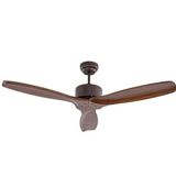 Alsanfan Hardwood Kahverengi Aydınlatmasız Duvar Kumandalı 132 cm Tavan Vantilatörü