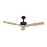 Alsanfan Hardwood Kahverengi Motorlu Krem Rengi Kanatlı Aydınlatmasız Duvar Kumandalı 132 CM Tavan Vantilatörü