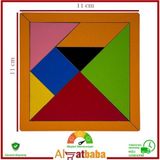 Alsatbaba Ahşap Tangram. 7 Parça. 11 x 11 Cm. Eğitici