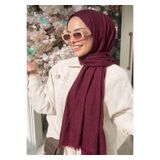 Alse Butik Bordo Bambu Kraş Şal