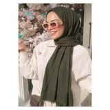 Alse Butik Haki Bambu Kraş Şal