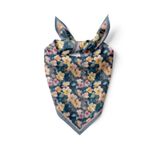 Alse Butik Mavi Yağlı Boya Esintisi Soft Pamuk Fular (50x50 cm)