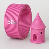 Alseka 3D Kalem Yazıcı Için 50 Metre Pembe Renk Pla Filament