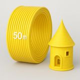 Alseka 3D Kalem Yazıcı Için 50 Metre Sarı Renk Pla Filament
