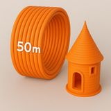 Alseka 3D Kalem Yazıcı Için 50 Metre Turuncu Renk Pla Filament