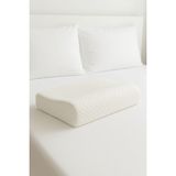 Alsev Boyun Destekli Visco Yastık 50X30X11 cm – Ortopedik Memory Foam Yastık, Fermuarlı Yıkanabilir Kılıf - 50 x 30 x 10 cm - Beyaz