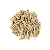 Alshop Ahşap Küçük Natural Mini Fotoğraf Mandalı 72 Adet