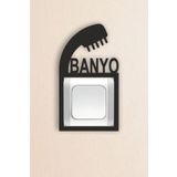ALSHOP Prizlik Banyo Duvar Süsü Priz Duvar Dekorasyon 3 Mm Mdf 20x11 Cm