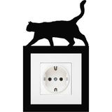 Alshop Prizlik Kedi Duvar Süsü Duvar Dekorasyonu 3 mm Mdf 11X19 - Siyah