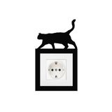 ALSHOP Prizlik Kedi Duvar Süsü Duvar Dekorasyonu 3 Mm Mdf 11x19