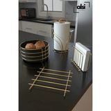 Alsı Home Servis Sunum Seti ve Ekmeklik Seti Havluluk Peçetelik Nihale Ekmeklik -4'lü Set - Gold