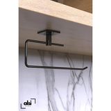Alsı Home Siyah Rulo Havluluk Peçetelik Yapışkanlı Pratik Banyo Mutfak Askısı Kağıt Rulo Havluluk