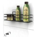 Alsı Home Yapışkanlı Banyo Rafı Şampuanlık Sabunluk Banyo Duş Askısı - Siyah