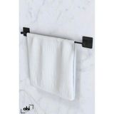 Alsi Home Yapışkanlı Siyah Uzun Havluluk Pratik ve Şık Banyo Mutfak Havluluk Askı