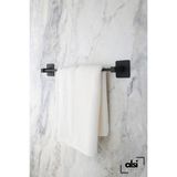 Alsı Home Yapışkanlı Siyah Uzun Havluluk Pratik ve Şık Banyo Mutfak Havluluk
