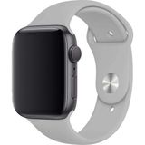 Alstrap Apple Watch 11-10 (42MM) 9 8 7 (41MM) 6 5 4 SE(40MM) Uyumlu Silikon Kordon Kayış - Gri