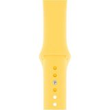 Alstrap Apple Watch 11-10 (42MM) 9 8 7 (41MM) 6 5 4 SE(40MM) Uyumlu Silikon Kordon Kayış - Sarı