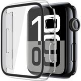 Alstrap Apple Watch 11-10 Uyumlu 42MM Kasa + Ekran Koruyucu Tam Kapsama Darbe Emici Kılıf - Şeffaf - Watch11 10 (42mm)
