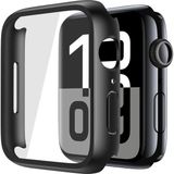 Alstrap Apple Watch 11-10 Uyumlu 42MM Kasa + Ekran Koruyucu Tam Kapsama Darbe Emici Kılıf - Siyah - Watch 11 10 (42mm)