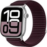 Alstrap Apple Watch 11/10 42MM 9/8/7 41MM 6/5/4 Se 40 Uyumlu Pro Cırt Rahat Kordon - Bordo