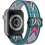 Alstrap Apple Watch 4-5-6-7-8-9-10 Se Ultra Uyumlu 44-45-46-49MM Kumaş Elastik Kordon Kayış - Çok Renkli