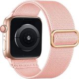 Alstrap Apple Watch 4-5-6-7-8-9-10 Se Ultra Uyumlu 44-45-46-49MM Kumaş Elastik Kordon Kayış - Pembe
