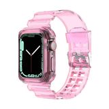 Alstrap Apple Watch 4-5-6-7-8-9 Se Uyumlu 38mm 40mm 41mm Kordon Kasa Korumalı Şeffaf Kordon