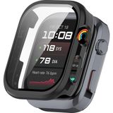 Alstrap Huawei Watch D2 Uyumlu Kasa ve Ekran Koruyucu Tam Koruma Sert - Siyah