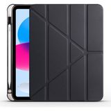 Alstrap Ipad Air 11 M2 M3 M4 Çip Air 4 5 6 Nesil Kılıf Kalem Bölmeli Renkli Arka Kapaklı Standlı Kılıf - İPad Air 11 M2 M3 M4 Çip Air 4 5 6 - Siyah