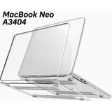 Alstrap MacBook Neo 13" A3404 A18 Pro Uyumlu Darbe Emici Parlak Şeffaf Sert Koruyucu Kılıf - Macbook Neo A3404