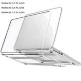 Alstrap MacBook Pro 13' M1 M2 A2338 A2251 A2289 A2159 A1989 A1708 Uyumlu Şeffaf Koruyucu Kılıf Kapak