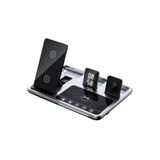 Alstrap R11 3in1 Çoklu Şarj İstasyonu, Kablosuz Masa Üstü Set, Telefon Standı, Siyah