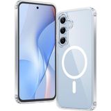 Alstrap Samsung Galaxy S25 Fe Uyumlu Şeffaf Yumuşak Kablosuz Şarj Destekli Kılıf Darbe Emici
