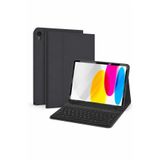 Alstrap Samsung Galaxy Tab S10 Fe/S9 Fe/S10 Lite 10.9 inç Uyumlu Kalem Bölmeli Klavyeli Tablet Kılıfı (KALEM DAHİL DEĞİLDİR.)