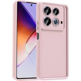 Alstrap Xiaomi Redmi Note 13 Pro 4g Uyumlu Silikon Kılıf – Kamera Korumalı, Yumuşak Premium Kapak - Pembe - Redmi Note 13 4G