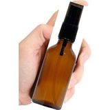 Alsun 100 Adet 30 ml Amber Renk Spreyli Boş Cam Şişe