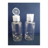 Alsun 100Adet 50 Ml Pet Şeffa Şişe100 Adet Fliptop Kapak Plastik Pet Likit Dezenfekta Kozmetik Şişe