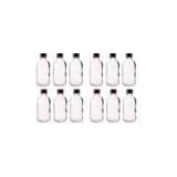 Alsun 12 Adet Cam Şişe Oda Kokusu Esans Kolanya Şişesi Çok Amaçlı Plastik Kapaklı Sızdırmaz 6x50ml