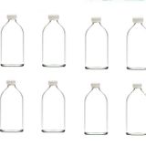 Alsun 8 Adet Cam Kavanoz Oda Kokusu Şişesi Küçük Vazo Kapaklı 8x100ml