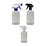 Alsun Boş Fısfıs Sprey Şişe 500 Ml 3 Adet [kimyasala Dayanıklı] şeffaf