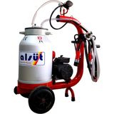 Alsüt C Tipi Alüminyum Güğümlü 40 Lt Kuru Tekli Süt Sağım Makinası