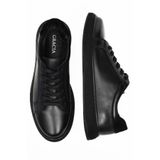 ALTA GRACIA Erkek Siyah Sneakers Hakiki Deri Ayakkabı Rahat Tabanlı Günlük Ofis Ortopedik Kaymaz Okul Casual Şık