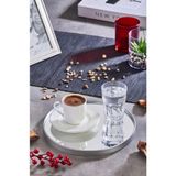 altabi Aynalı Yuvarlak Sunum Tepsisi – Gümüş Çerçeveli 24 cm 2 Adet Ister Tepsi / Ister Duvar Aynası - Siyah - Servis